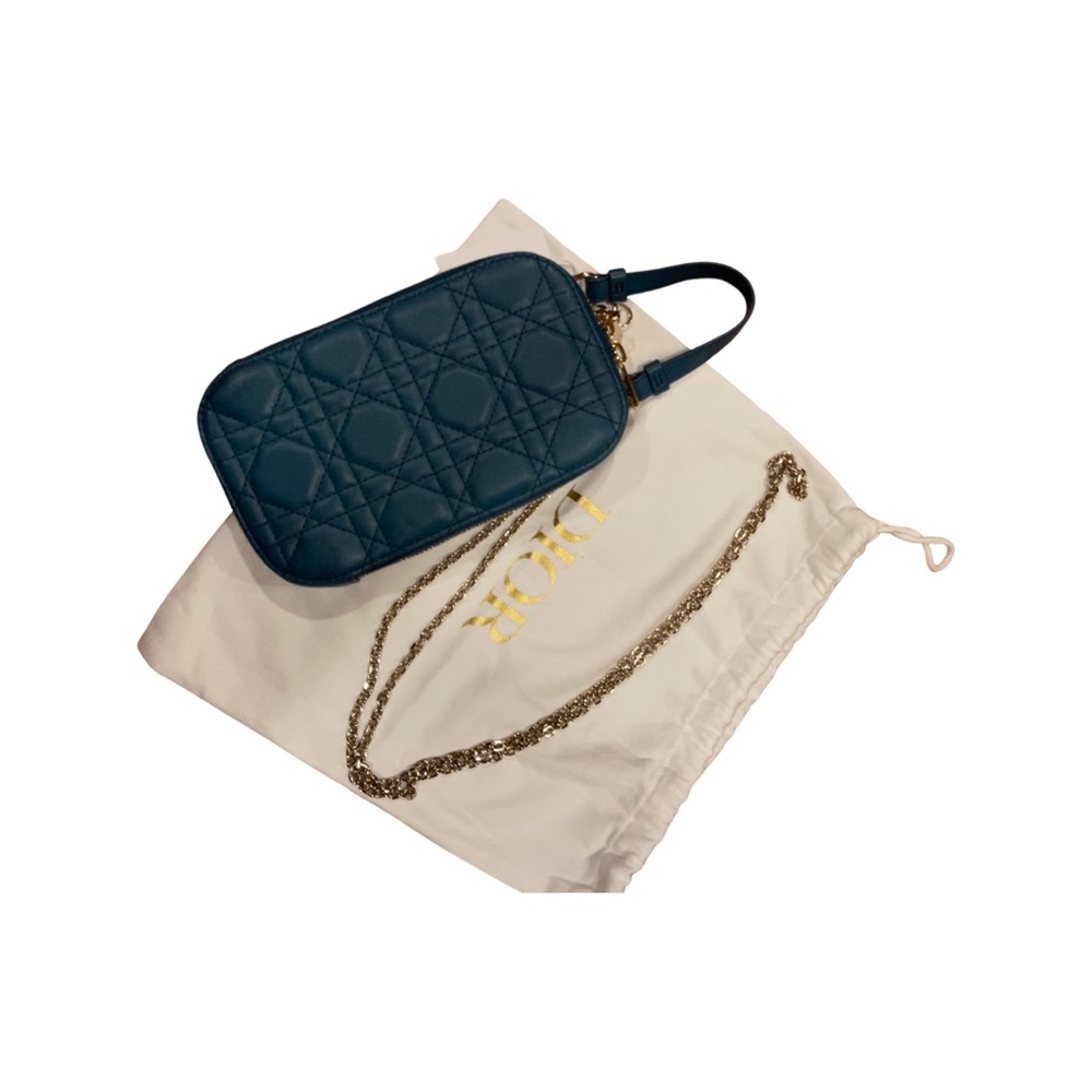 Lady Dior wallet on a chain crossbody bag